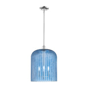 Innovations Bridal Veil 3Lt 12" Stem Mini Pendant, CH/BL - 716-3S-PC-G559-12BL