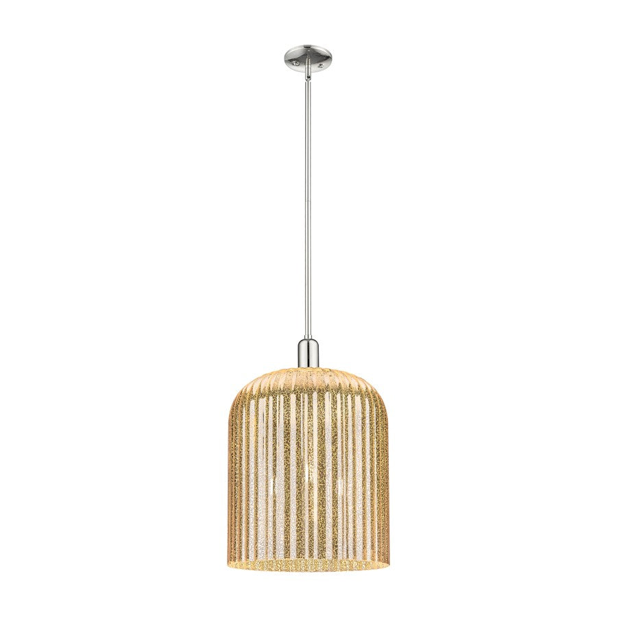 Innovations Bridal Veil 3Lt 12" Stem Mini Pendant, PN/MC - 716-3S-PN-G559-12ME