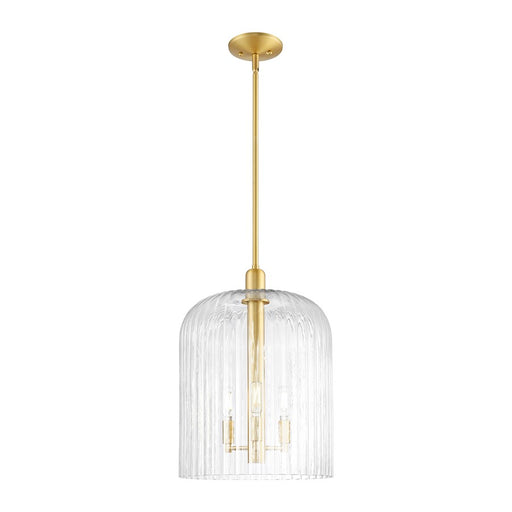 Innovations Bridal Veil 3Lt 12" Stem Mini Pendant, GD/CL - 716-3S-SG-G559-12CL