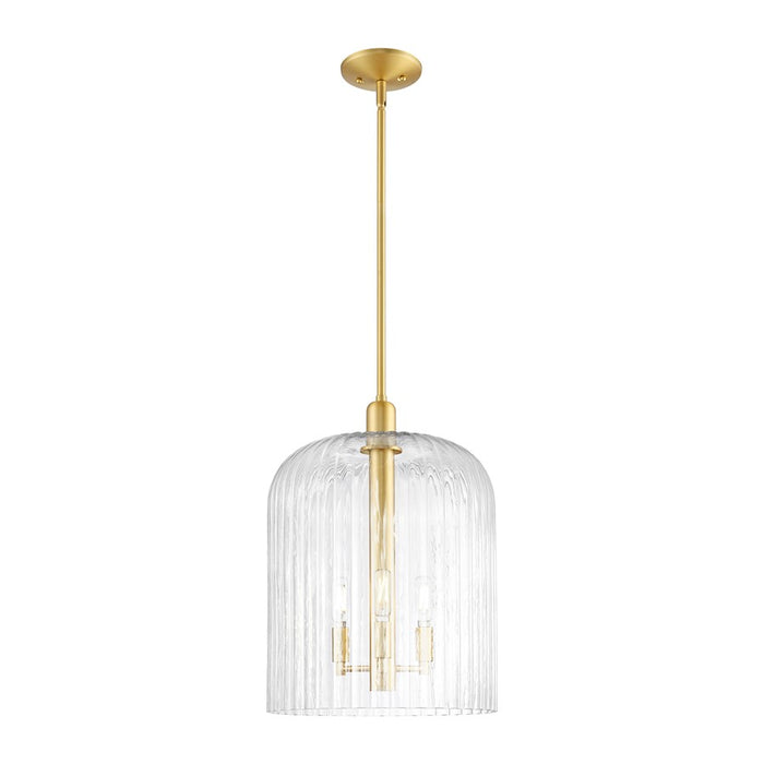 Innovations Bridal Veil 3Lt 12" Stem Mini Pendant, GD/CL - 716-3S-SG-G559-12CL