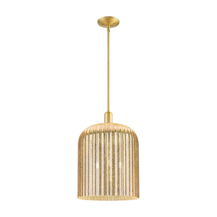 Innovations Bridal Veil 3Lt 12" Stem Mini Pendant, GD/MC - 716-3S-SG-G559-12ME