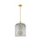 Innovations Bridal Veil 3Lt 12" Stem Mini Pendant, GD/SM - 716-3S-SG-G559-12SM