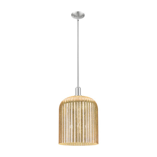 Innovations Bridal Veil 3Lt 12" Stem Mini Pendant, SN/MC - 716-3S-SN-G559-12ME