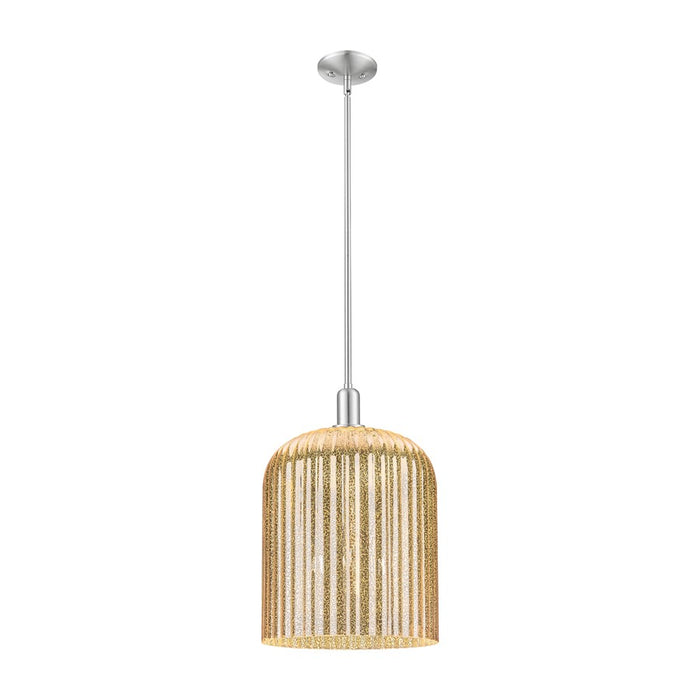 Innovations Bridal Veil 3Lt 12" Stem Mini Pendant, SN/MC - 716-3S-SN-G559-12ME