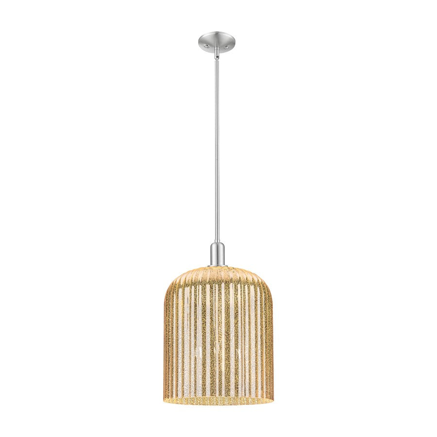 Innovations Bridal Veil 3Lt 12" Stem Mini Pendant, SN/MC - 716-3S-SN-G559-12ME