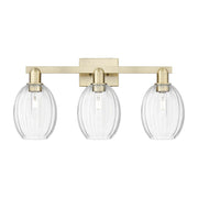 Innovations Preston 3Lt 26" Bell Bath, Antique Brass/Clear - 716-3W-AB-G459-6CL