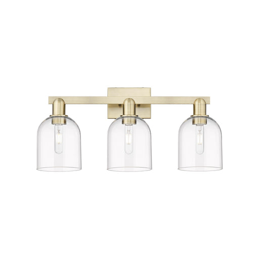 Innovations Bella 25in 3-Light Bath Vanity Light | Industrial Antique Brass and Clear Glass | Bathroom Vanity | 24.5 x 11.25 x | Model 716-3W-AB-G558-6CL
