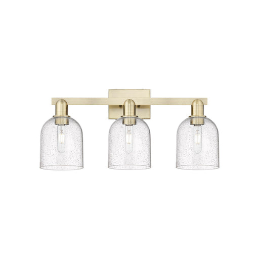 Innovations Bella 25in 3-Light Bath Vanity Light | Industrial Antique Brass and Seedy Glass | Bathroom Vanity | 24.5 x 11.25 x | Model 716-3W-AB-G558-6SDY