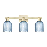 Innovations Bridal Veil 3Lt 24" Bath, Antique Brass/Blue - 716-3W-AB-G559-5BL