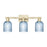 Innovations Bridal Veil 3Lt 24" Bath, Antique Brass/Blue - 716-3W-AB-G559-5BL