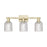 Innovations Bridal Veil 3Lt 24" Bath, Antique Brass/Clear