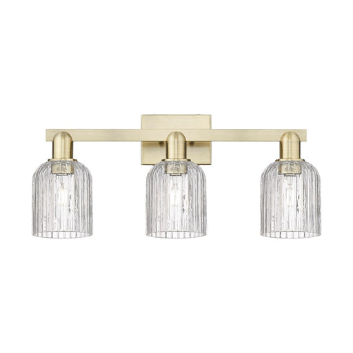 Innovations Bridal Veil 3Lt 24" Bath, Antique Brass/Clear