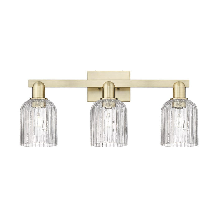 Innovations Bridal Veil 3Lt 24" Bath, Antique Brass/Clear