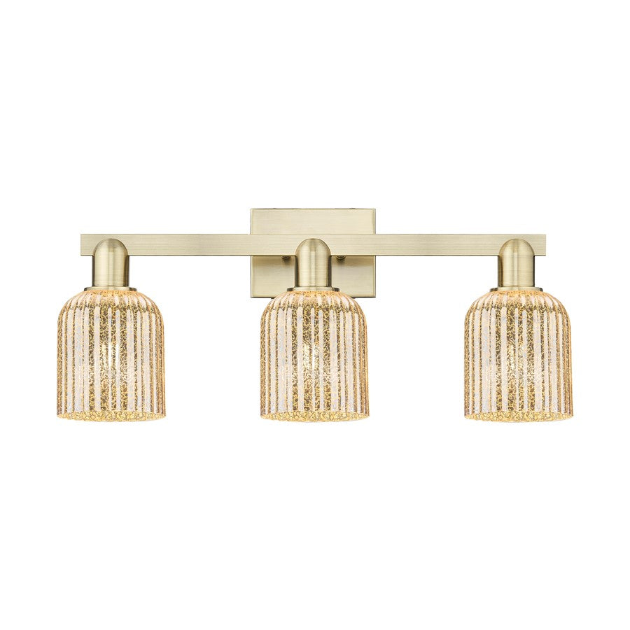Innovations Bridal Veil 3Lt 24" Bath, Antique Brass/Mercury - 716-3W-AB-G559-5ME