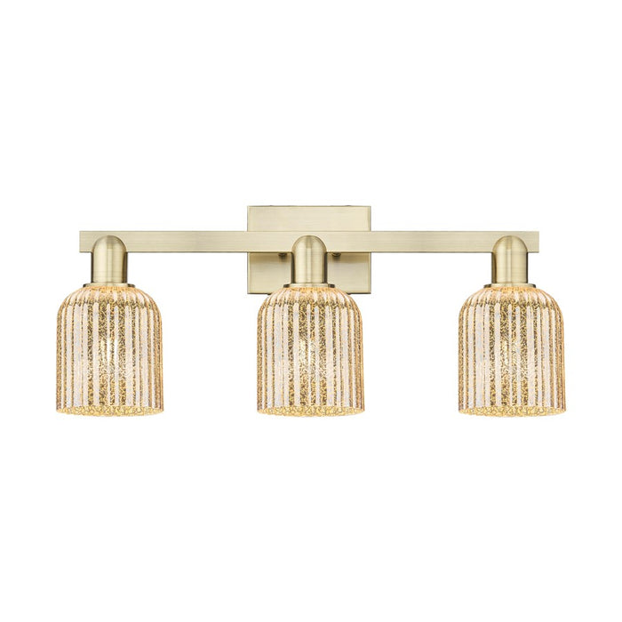Innovations Bridal Veil 3Lt 24" Bath, Antique Brass/Mercury