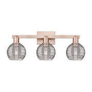 Innovations Athens Deco Swirl 3Lt 26" Bath, Copper/Smoke - 716-3W-AC-G1213-6SM