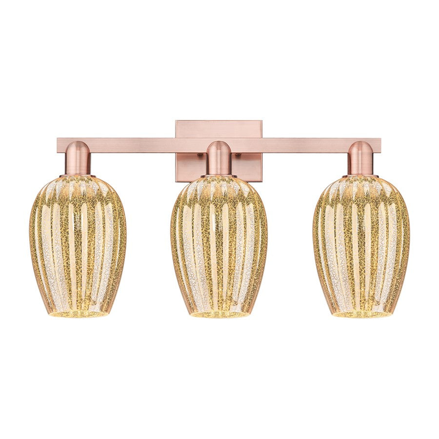 Innovations Preston 3Lt 26" Flute Bath, Copper/Mercury - 716-3W-AC-G457-6ME