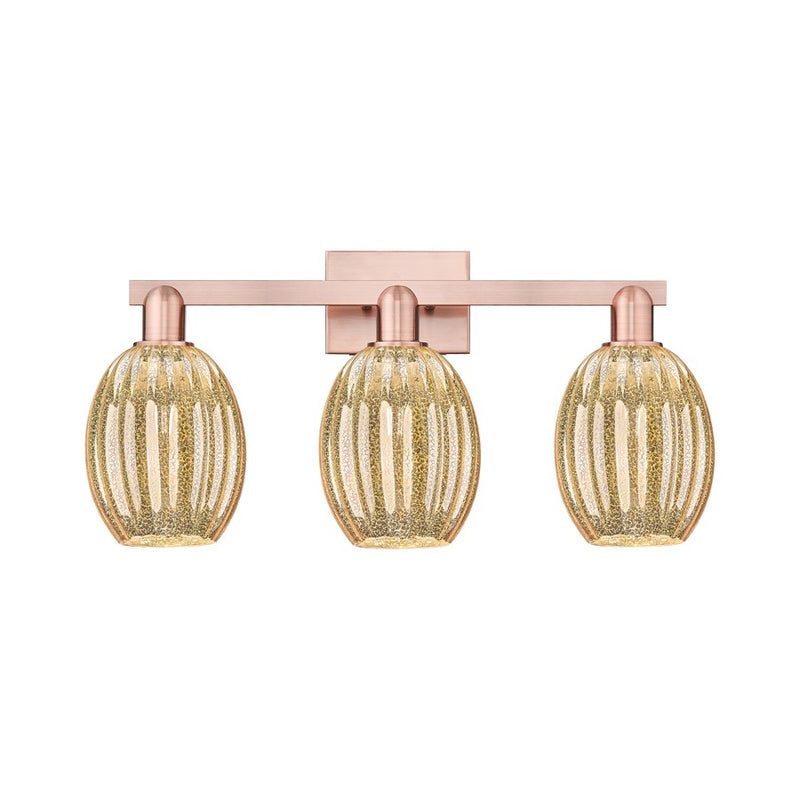 Innovations Preston 3Lt 26" Bell Bath Light, Copper/Mercury - 716-3W-AC-G459-6ME