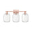 Innovations Preston 3Lt 26" Jar Bath Light, Copper/Clear