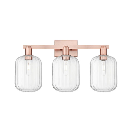 Innovations Preston 3Lt 26" Jar Bath Light, Copper/Clear