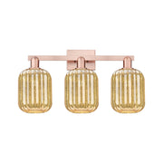 Innovations Preston 3Lt 26" Jar Bath Light, Copper/Mercury - 716-3W-AC-G460-7ME