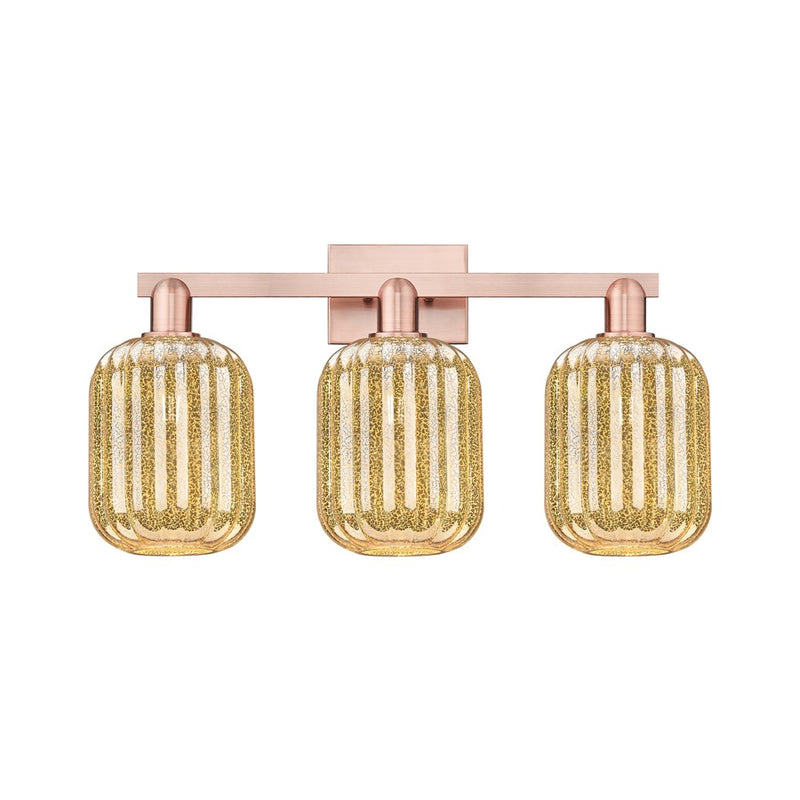 Innovations Preston 3Lt 26" Jar Bath Light, Copper/Mercury