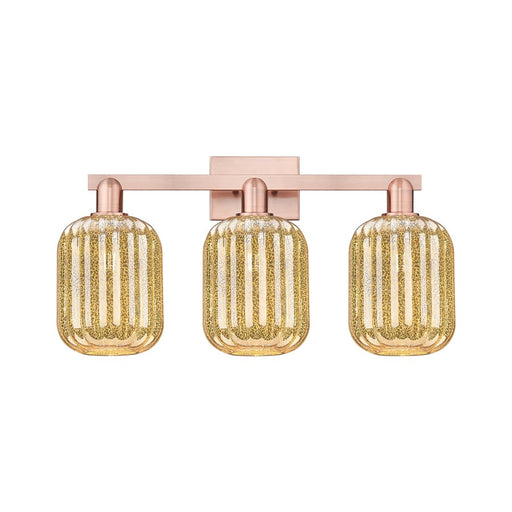 Innovations Preston 3Lt 26" Jar Bath Light, Copper/Mercury