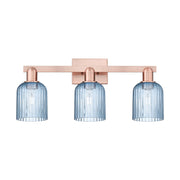 Innovations Bridal Veil 3Lt 24" Bath Light, Copper/Blue - 716-3W-AC-G559-5BL