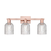 Innovations Bridal Veil 3Lt 24" Bath Light, Copper/Clear - 716-3W-AC-G559-5CL