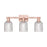 Innovations Bridal Veil 3Lt 24" Bath Light, Copper/Clear - 716-3W-AC-G559-5CL