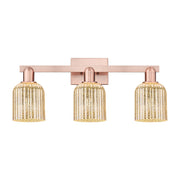 Innovations Bridal Veil 3Lt 24" Bath Light, Copper/Mercury - 716-3W-AC-G559-5ME