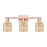 Innovations Bridal Veil 3Lt 24" Bath Light, Copper/Mercury