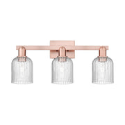 Innovations Bridal Veil 3Lt 24" Bath Light, Copper/Seedy - 716-3W-AC-G559-5SDY