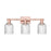 Innovations Bridal Veil 3Lt 24" Bath Light, Copper/Seedy - 716-3W-AC-G559-5SDY