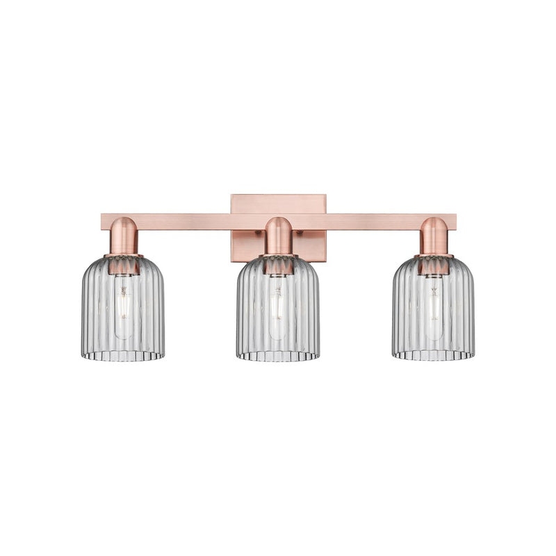 Innovations Bridal Veil 3Lt 24" Bath Light, Copper/Smoke