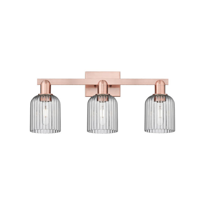 Innovations Bridal Veil 3Lt 24" Bath Light, Copper/Smoke