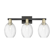 Innovations Preston 3Lt 26" Bell Bath, Black Brass/Clear - 716-3W-BAB-G459-6CL