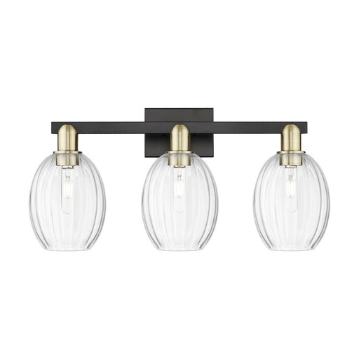 Innovations Preston 3Lt 26" Bell Bath, Black Brass/Clear - 716-3W-BAB-G459-6CL