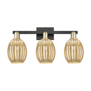 Innovations Preston 3Lt 26" Bell Bath, Black Brass/Mercury - 716-3W-BAB-G459-6ME