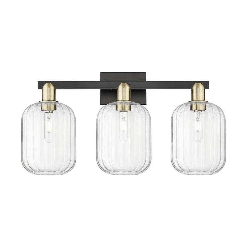 Innovations Preston 3Lt 26" Jar Bath, Black Brass/Clear