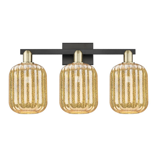 Innovations Preston 3Lt 26" Jar Bath, Black Brass/Mercury