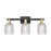 Innovations Bridal Veil 3Lt 24" Bath, Black Brass/Clear - 716-3W-BAB-G559-5CL