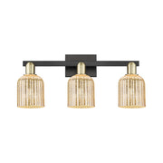 Innovations Bridal Veil 3Lt 24" Bath, Black Brass/Mercury - 716-3W-BAB-G559-5ME
