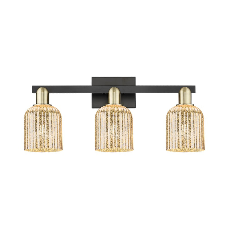 Innovations Bridal Veil 3Lt 24" Bath, Black Brass/Mercury - 716-3W-BAB-G559-5ME