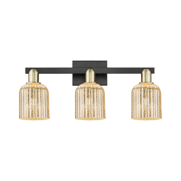 Innovations Bridal Veil 3Lt 24" Bath, Black Brass/Mercury - 716-3W-BAB-G559-5ME