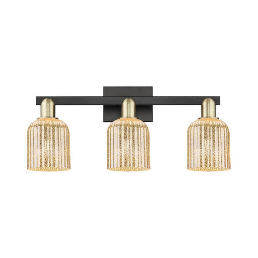 Innovations Bridal Veil 3Lt 24" Bath, Black Brass/Mercury