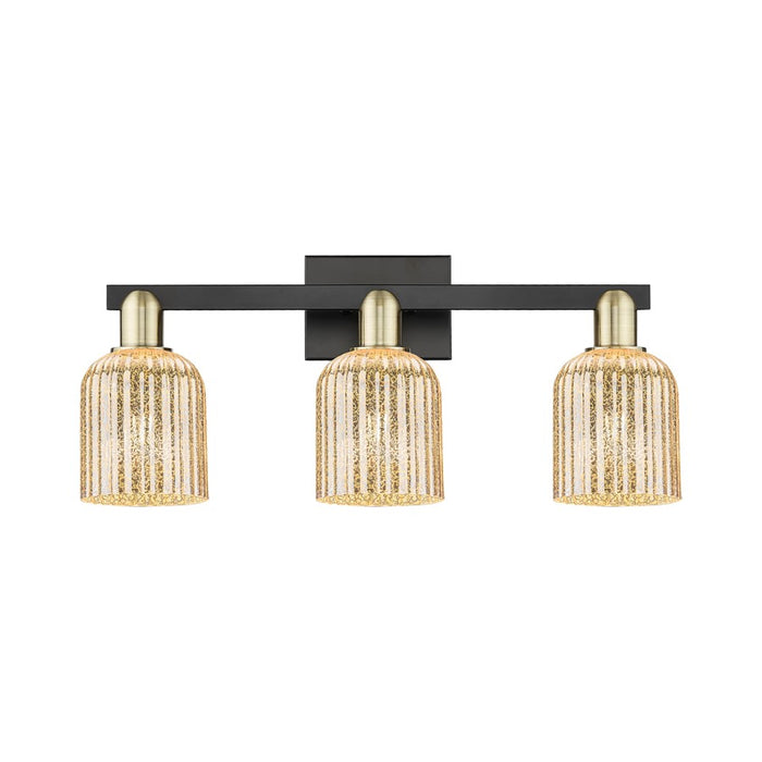 Innovations Bridal Veil 3Lt 24" Bath, Black Brass/Mercury