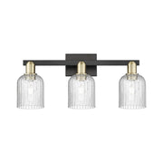 Innovations Bridal Veil 3Lt 24" Bath, Black Brass/Seed - 716-3W-BAB-G559-5SDY