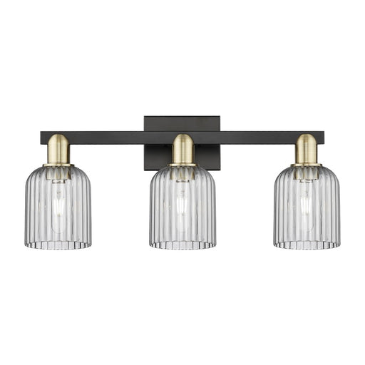 Innovations Bridal Veil 3Lt 24" Bath, Black Brass/Smoke - 716-3W-BAB-G559-5SM