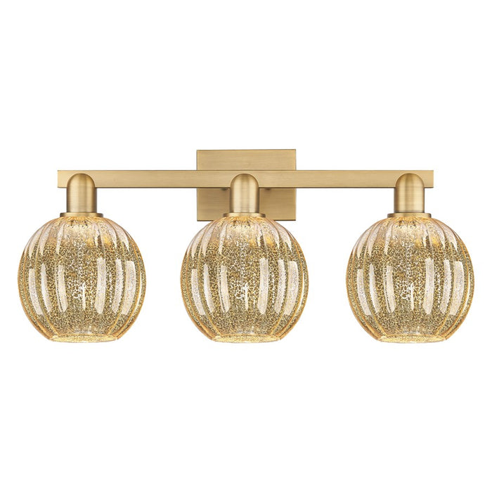 Innovations Preston 3Lt 26" Globe Bath, Brushed Brass/Mercury